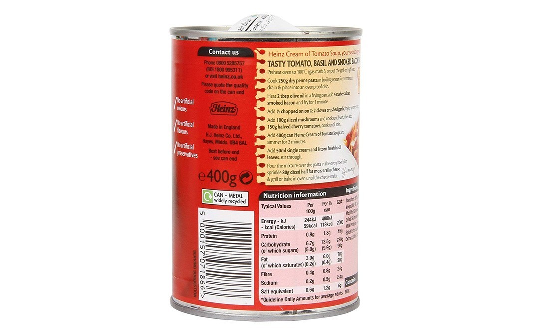Heinz Cream Of Tomato Soup    Tin  400 grams